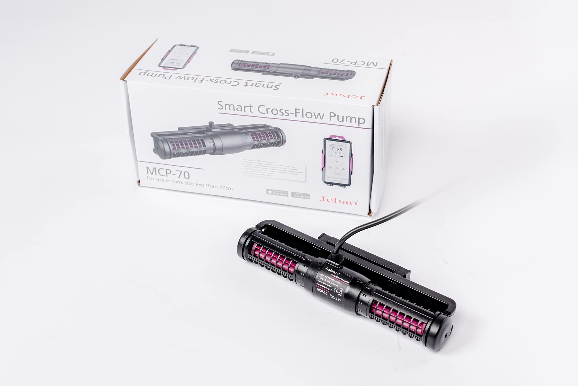 Jebao Bomba de fluxo cruzado inteligente MCP com controlador de